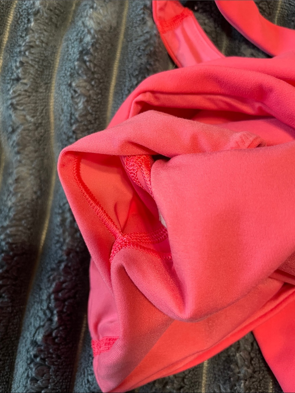 Lululemon Bend This V and Racer Bra Light Support A-C Cups Glaze Pink Size L/XL - Picture 10 of 10